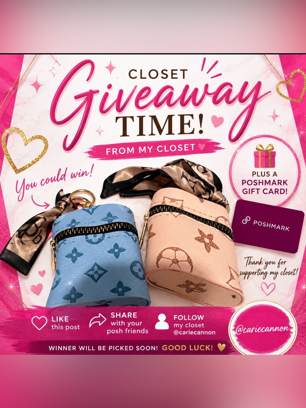This is my giveaway flyer for entering my free giveaway @cariecannon - Picture 2 of 2